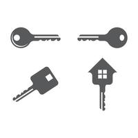 diseño de logotipo de llave de casa