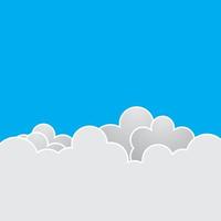 ilustración de imágenes de fondo de nube vector