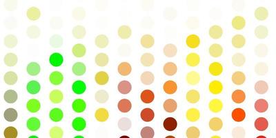 Light green yellow vector template with circles