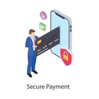 Secure Payment Concepts vector