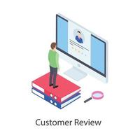 Customer Review and Satisfaction vector