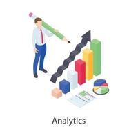 Business Analytics and Charts vector