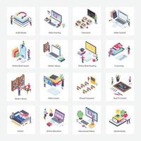 Online Education and Learning vector