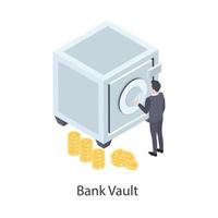 Bank Vault and Locker vector