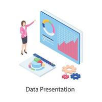 Data Presentation Concepts vector