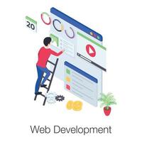 conceptos de desarrollo web vector
