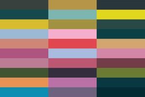 Rainbow mosaic background vector