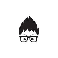 Geek Boy Vector icon design