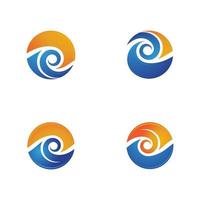 Water wave icon vector design