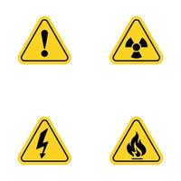 Warning Vector icon design illustration