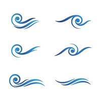 Water wave icon vector design