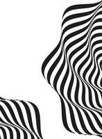 monochrome waves and forms background vector