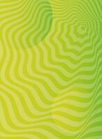 waves and forms green background vector