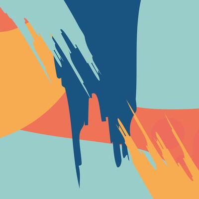 contemporary paint work art abstract style