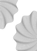 monochrome waves and forms background vector