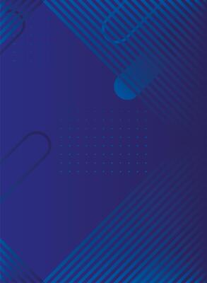 geometric figures and lines blue background