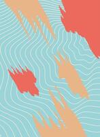 contemporary paint work art abstract style vector