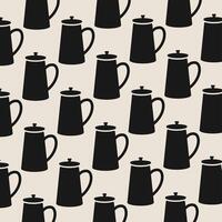 coffee pots background vector design