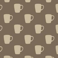 diseño de vector de fondo de tazas de café