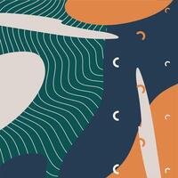 contemporary paint work art abstract style vector