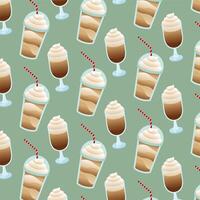 coffee cups and mugs background vector design