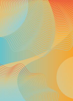 waves and forms mix colors background
