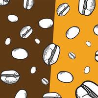 coffee beans background vector design