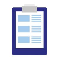 checklist clipboard document isolated icon vector