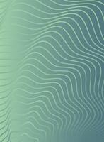 waves and forms green background vector