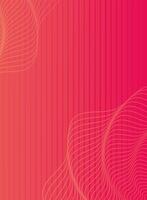 waves and forms pink color background vector