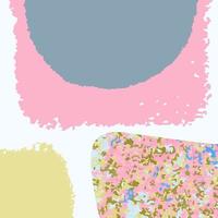 Vector collage modern poster with abstract shapes. Scandinavian Style. For posters, greeting card template, social media post