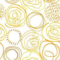 Vector fondo transparente moderno con coloridos elementos redondos abstractos dibujados a mano, garabatos. Úselo para papel tapiz, impresión textil, rellenos de patrones, web, textura, papel de regalo, presentación de diseño