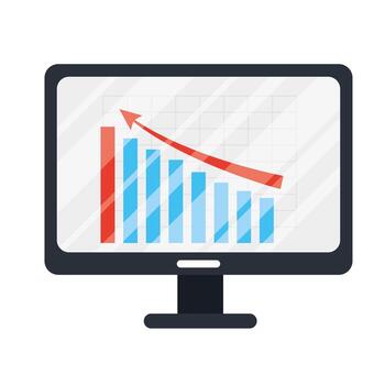 Infographic inside computer vector design