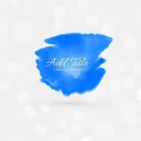 abstract blue watercolor background design vector