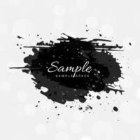 Abstract watercolor on black and on gray background Splash of color on paper hand drawn vector