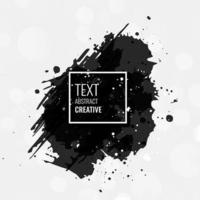 Vector black paint ink brush stroke brush line or texture Texture artistic design element box frame or background for text