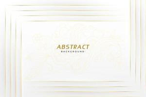 Modern abstract white background vector Elegant concept design with gold lines