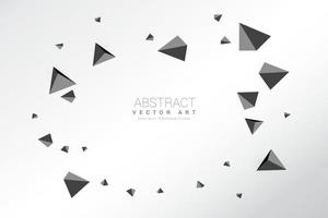 Abstract gray triangle polygon pattern background vector