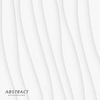 minimal smooth wavy lines white background vector