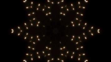 Blink Snow Crystal Shapes Light Kaleidoscope 4K Loop video