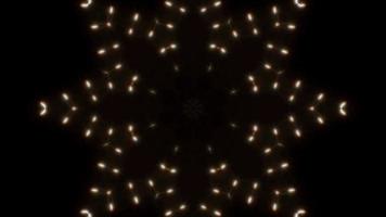 Blink Snow Crystal Shapes Light Kaleidoscope 4K Loop video