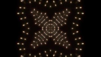 Blink Four Side Flower Kaleidoscope Lights Loop 4K video
