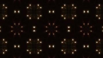 Blinking Three Light Dots Spread Kaleidoscope Loop 4K video