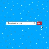 new year cursors source vector