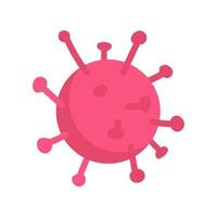 Virus structure semi flat color vector object