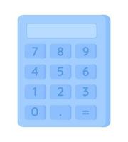 Calculator semi flat color vector object