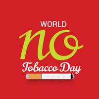 Vector illustration of a background for World No Tobacco Day