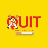 Vector illustration of a background for World No Tobacco Day