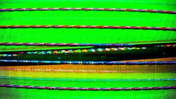 Abstract Green Television Glitch Effect video
