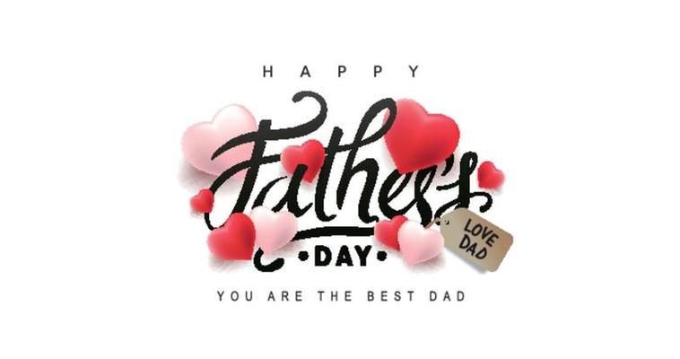 Happy Fathers Day greeting card background